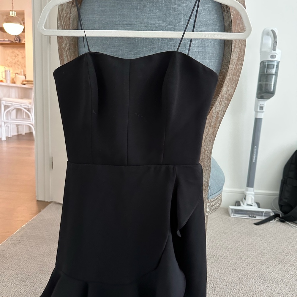 Amanda Uprichard Black Strapless Dress